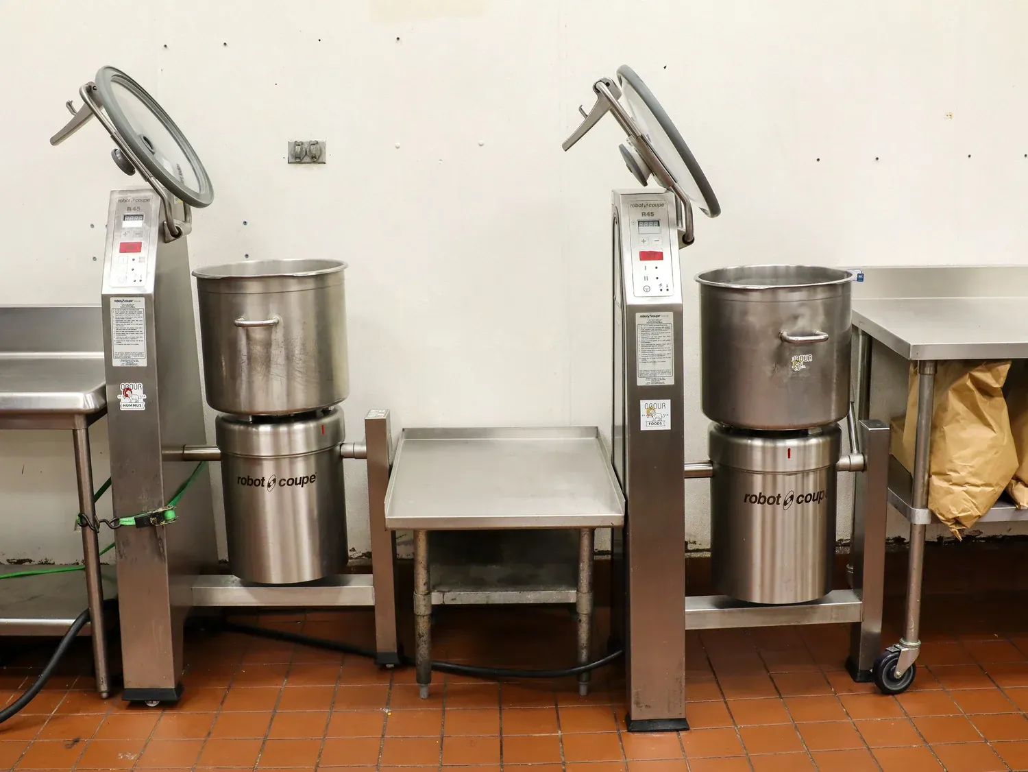 Two Robot Coupe R45 cutter mixers